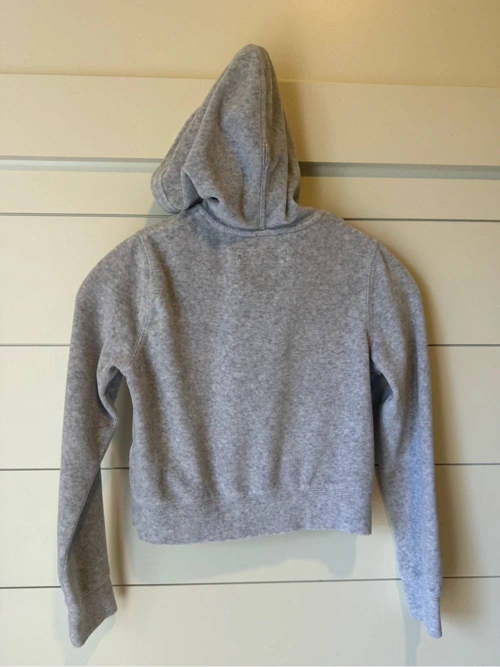 abercrombie kids Gray Zip-Up Hooded Sweatshirt 9/10